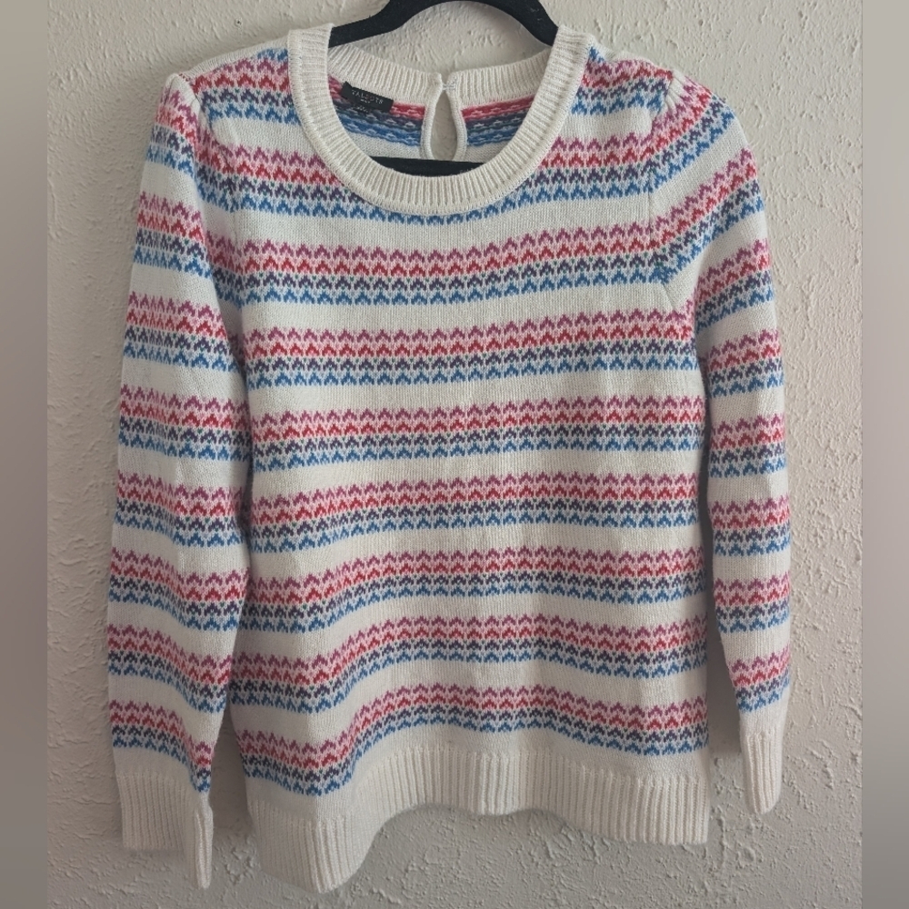 Talbot's Petite Multicolored Pattern Sweater